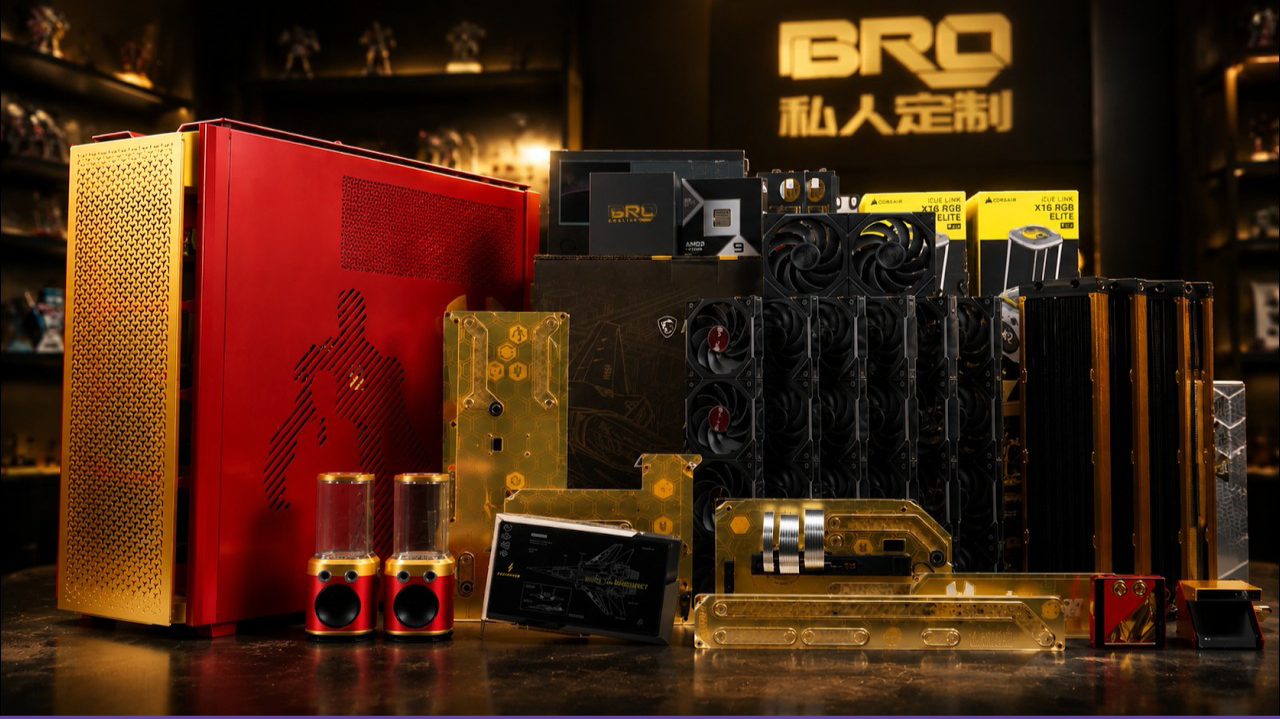 【Media】「BRO」$25,000 IRON MAN THEME PC BUILD! Corsair 9000D + RTX 5090 Lightning Z Custom Loop #pcbuild